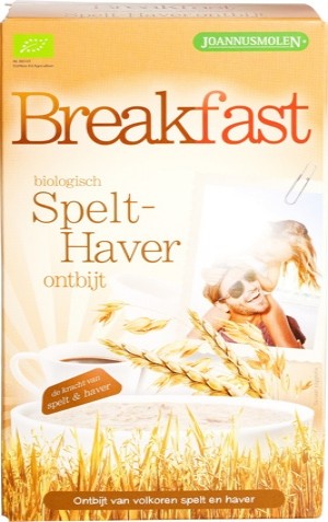 Spelt-haver ontbijt, Breakfast van Joannusmolen