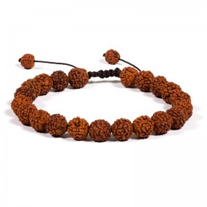 Mala/armband Rudraksha met 21 kralen