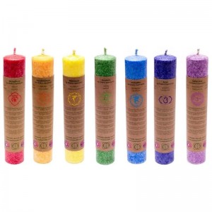 Geurkaarsen Chakra, set van 7 stuks