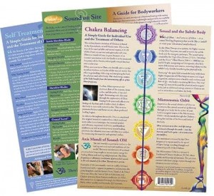 Instructiekaarten Sound Healing, 3 stuks (algemeen, chakra en massage)