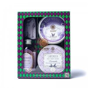 Geschenkset 'lavendel' met 4 producten, Saules Fabrika