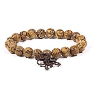 Armband van wengéhout, elastisch
