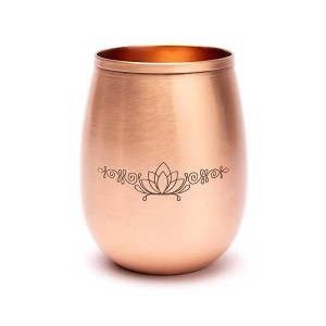 Beker van koper, 350 ml, in 2 uitvoeringen