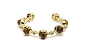 Ring met 7 edelsteentjes, verstelbaar, in 4 uitvoeringen