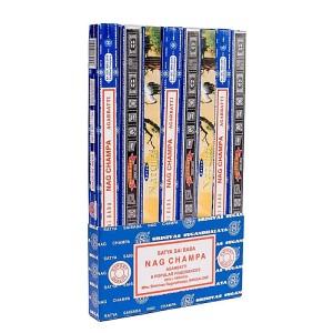 Wierookstokjes, Satya Nag Champa collectie, 8 doosjes