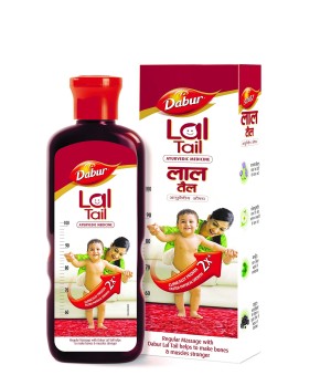 Massageolie voor baby's, ayurvedisch, Dabur, 100 ml