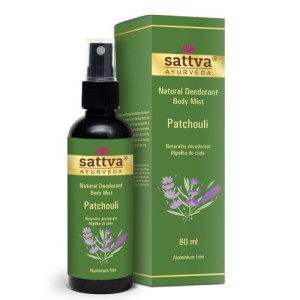 Deodorant (Body Mist), aluminiumvrij, Sattva ayurveda, veganistisch, 80 ml