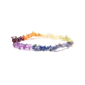 Armband '7 chakra's', elastisch