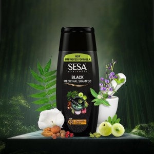 Shampoo, black medicinal, Sesa Ayurvedic