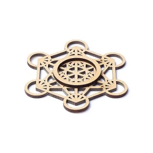 Edelsteenbol houder 'Kubus van Metatron'