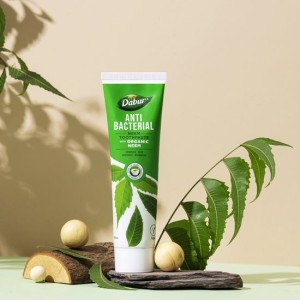 Tandpasta met neem, antibacterieel, biologisch, Dabur, vegan, 100 ml