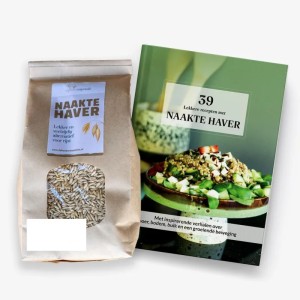 Boek '39 lekkere recepten met naakte haver' en 1 kilo naakte haver